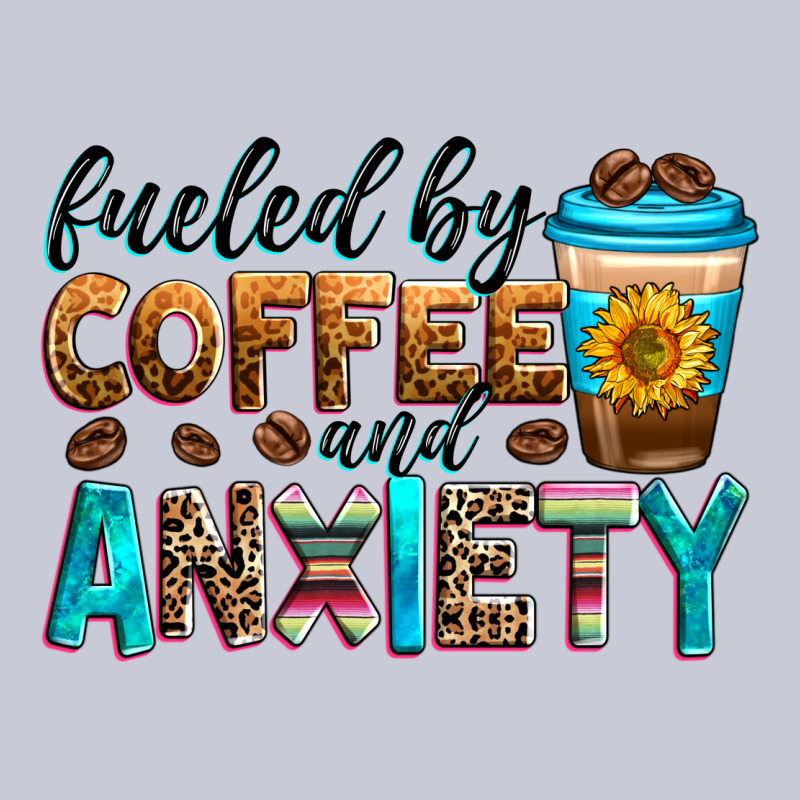 Fueled By Coffee And Anxiety Heavyweight Hoodie by Zillion Design Studio | Teevron