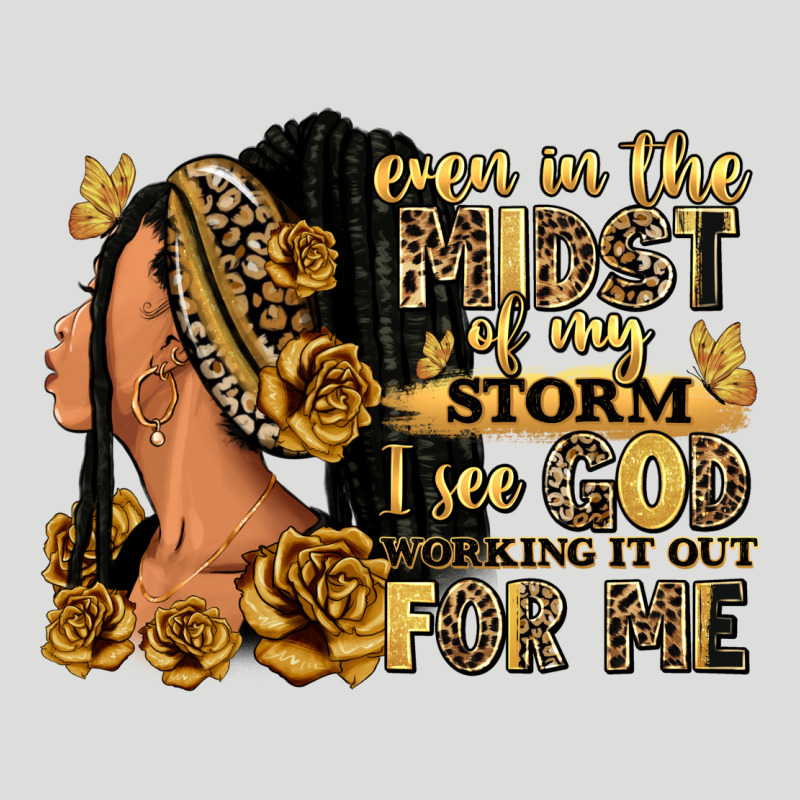 Even In The Midst Of My Storm Afro Woman Zipper Hoodie by RanaPortraitStore | Teevron