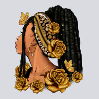 Gold Roses Afro Woman Zipper Hoodie | Teevron