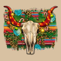 Western Christmas Bull Skull Heavyweight Hoodie | Teevron