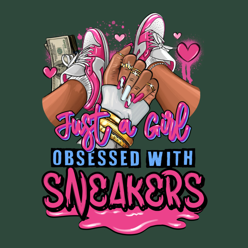 Just A Girl Obsessed With Sneakers Zipper Hoodie by RanaPortraitStore | Teevron