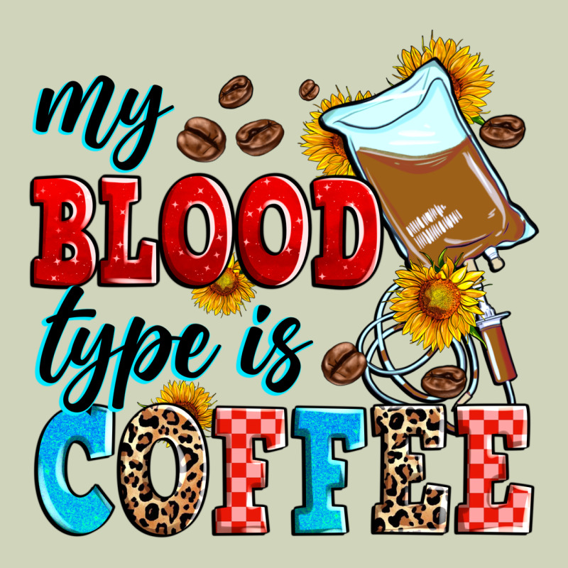 My Blood Type Is Coffee Heavyweight Hoodie by Zillion Design Studio | Teevron