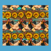 Seamless Poultry Farm Sunflowers Chicken Coop Tumbler Premium Hoodie | Teevron