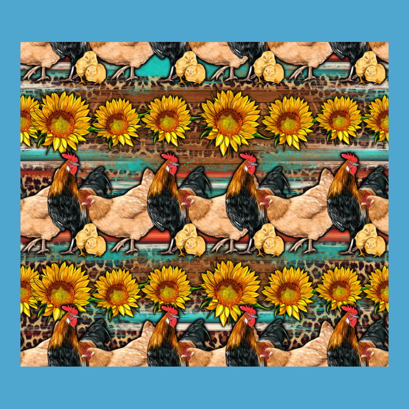 Seamless Poultry Farm Sunflowers Chicken Coop Tumbler Premium Hoodie by Artiststas | Teevron
