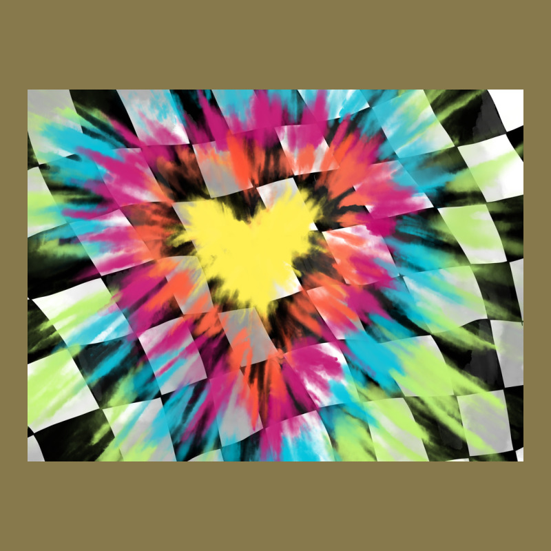 Tie Dye Hearth Shaped Race Flag Background 3200x2400 Premium Hoodie by AdoDesignShop | Teevron