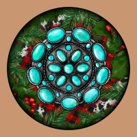 Christmas Round Turquoise Gemstone Heavyweight Hoodie | Teevron