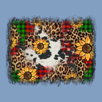 Distressed Christmas Sunflowers Leopard Cowhide Background Urban Hoodie | Teevron