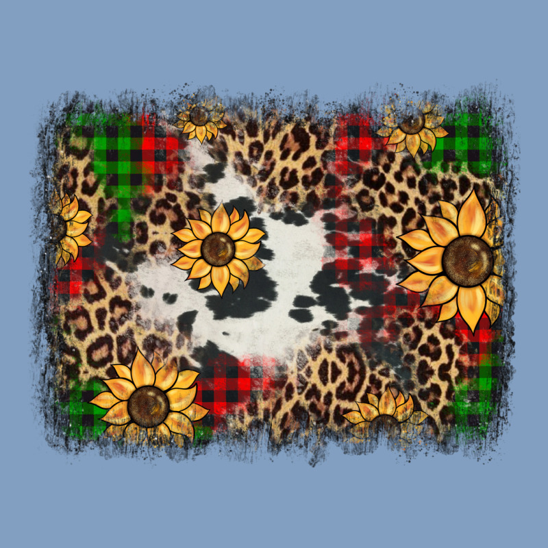 Distressed Christmas Sunflowers Leopard Cowhide Background Urban Hoodie by Jasminsmagicworld | Teevron