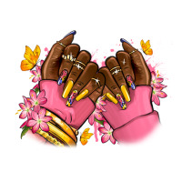 Pink afro nails | Teevron