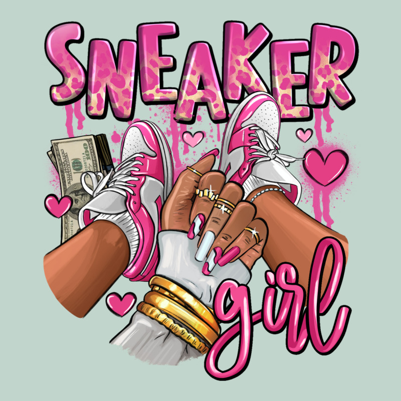 Pink And White Sneaker Girl Zipper Hoodie by RanaPortraitStore | Teevron