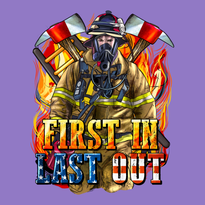 First In Last Out American Firefighter Urban Hoodie by LillyAllenDesigns | Teevron
