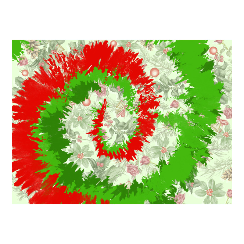 Tie Dye Background Christmas 3200x2400 Premium Hoodie by AdoDesignShop | Teevron