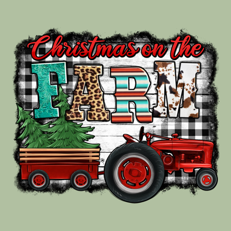 Christmas On The Farm Tractor Buffalo Plaid Urban Hoodie by Jasminsmagicworld | Teevron