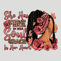 She Has Fire In Her Soul Afro Woman Zipper Hoodie | Teevron