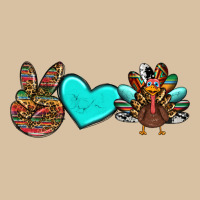 Peace Love Thanksgiving Turkey Heavyweight Hoodie | Teevron