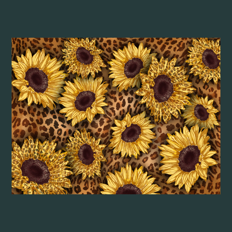 Sunflower Leopard Background 3200x2400 Premium Hoodie by AdoDesignShop | Teevron