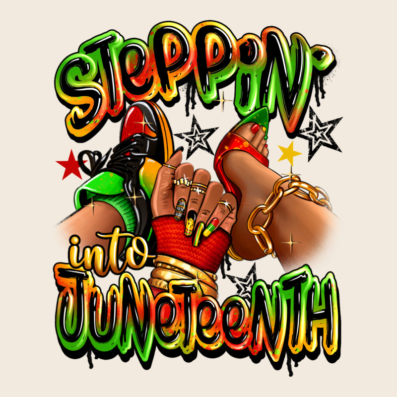 Steppin' Into Juneteenth Sneaker And Heel Afro Wom Zipper Hoodie by RanaPortraitStore | Teevron