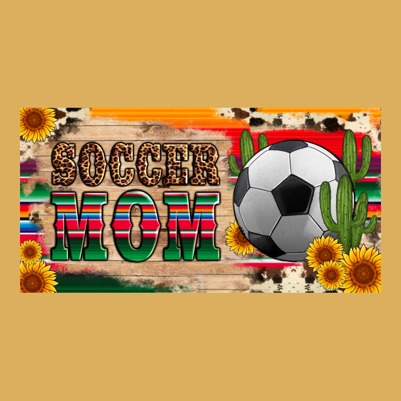 Soccer Mom With Ball And Sunflower Cactus Serape Licanse Plate Premium Hoodie by Artiststas | Teevron