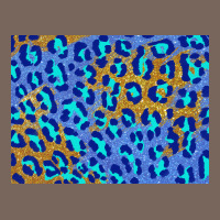 Leopard Background Turquoise And Gold 3200x2400 Premium Hoodie | Teevron