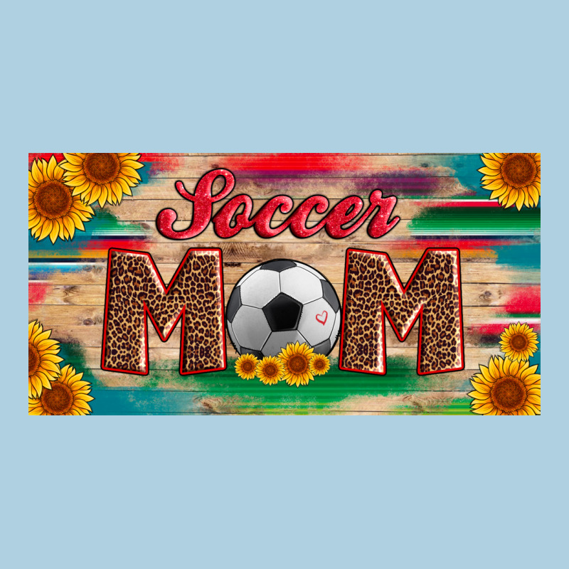 Soccer Mom With Ball And Sunflower And Serape Licanse Plate Premium Hoodie by Artiststas | Teevron