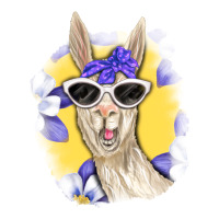 Llama With Sunglasses Zipper Hoodie | Teevron