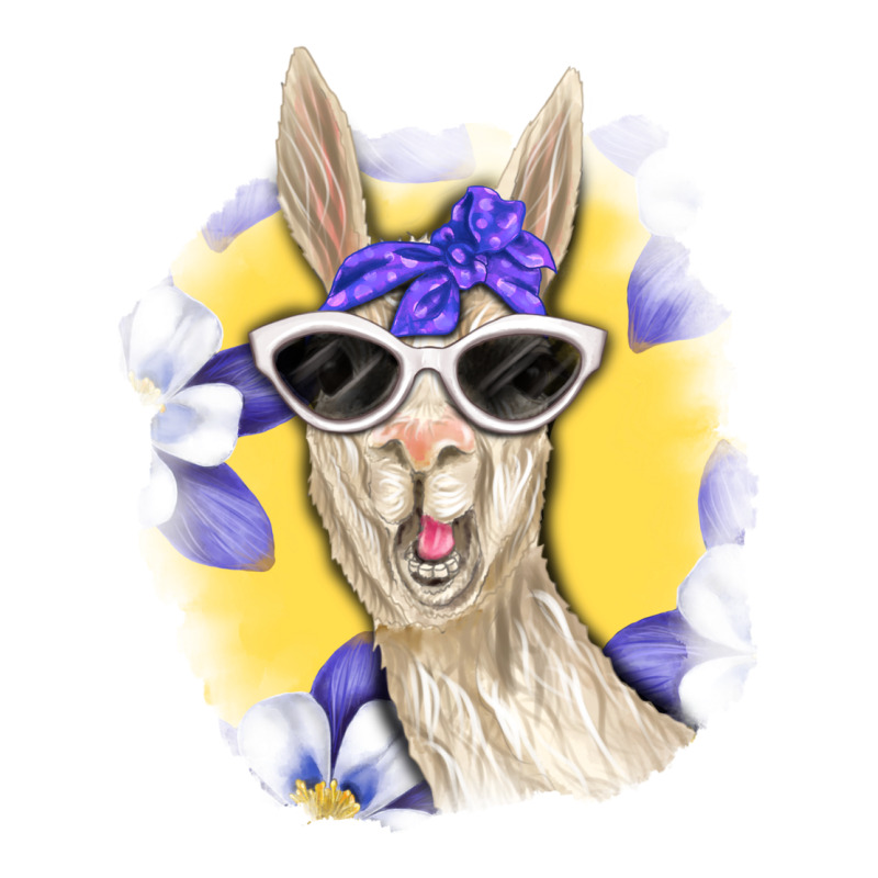 Llama With Sunglasses Zipper Hoodie by RanaPortraitStore | Teevron