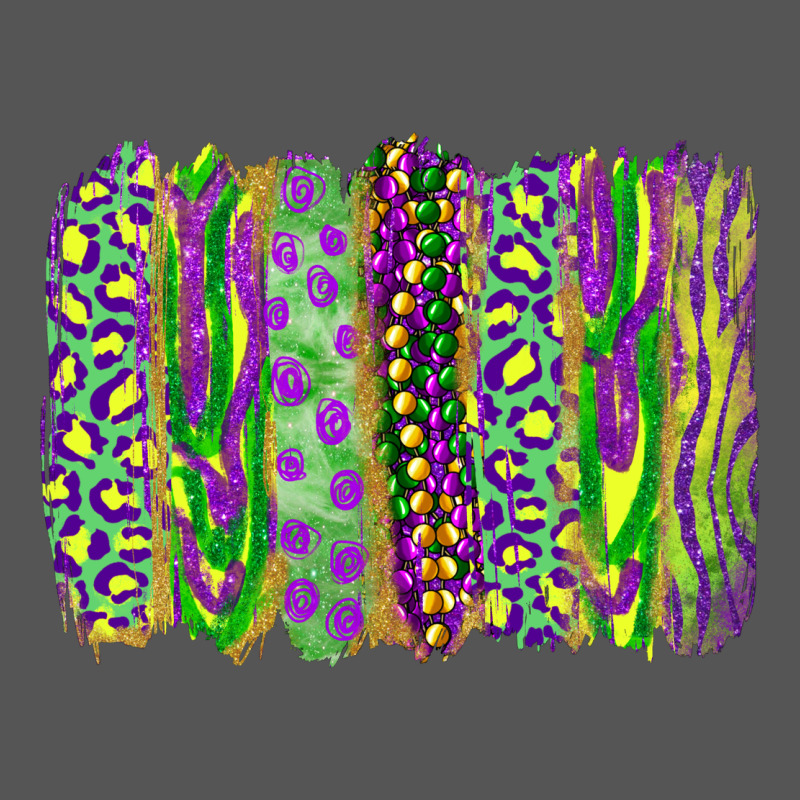Mardi Gras Leopard Beads Brushstrokes Zipper Hoodie by RanaPortraitStore | Teevron