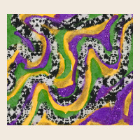 Mardi Gras Cowhide Zipper Hoodie | Teevron