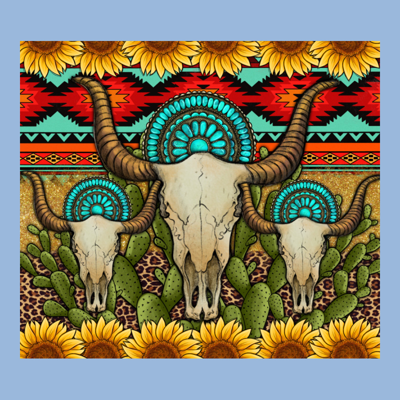 Bull Skulls Gemstones And Cactus With Leopard And Aztec Premium Hoodie by Artiststas | Teevron