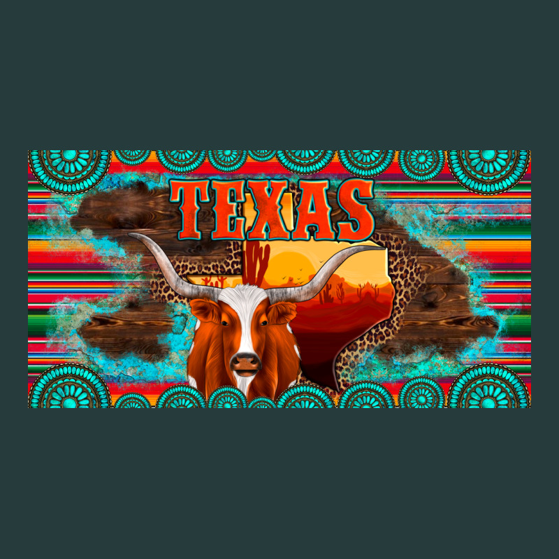 Texas And Map With Longhorn Serape Gemstone Licanse Plate Premium Hoodie by Artiststas | Teevron
