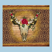 Bull Skull Flowers Glitter And Leopard Premium Hoodie | Teevron