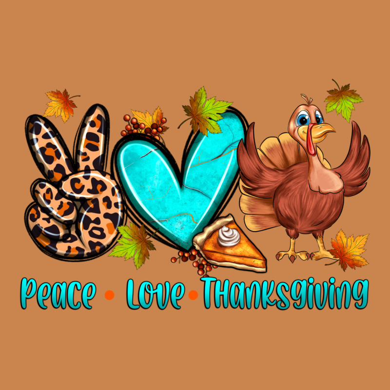 Peace Love Thanksgiving Heavyweight Hoodie by Zillion Design Studio | Teevron