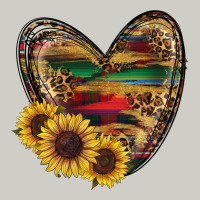 Western Sunflowers Heart Heavyweight Hoodie | Teevron
