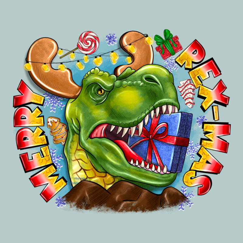 Merry Rexmas Heavy Core Tee by CowhideDigitalArt | Teevron