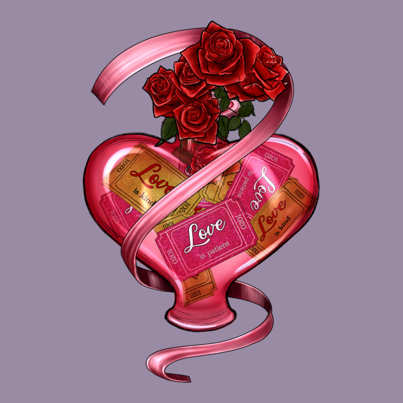 Heart Glass Vase Love Tickets With Rose Classic Tee by RanaPortraitStore | Teevron
