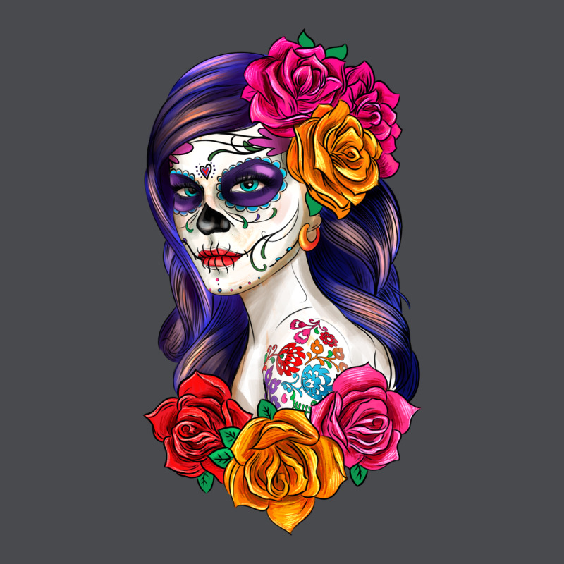 Sugar Skull Girl Zipper Hoodie by RanaPortraitStore | Teevron