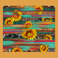 Sunflower Serape Wood And Cowhide Premium Hoodie | Teevron