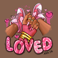 Loved Valentine's Day Afro Girl Sneakers Zipper Hoodie | Teevron