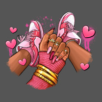 Valentines Day Afro Girl Sneakers Zipper Hoodie | Teevron