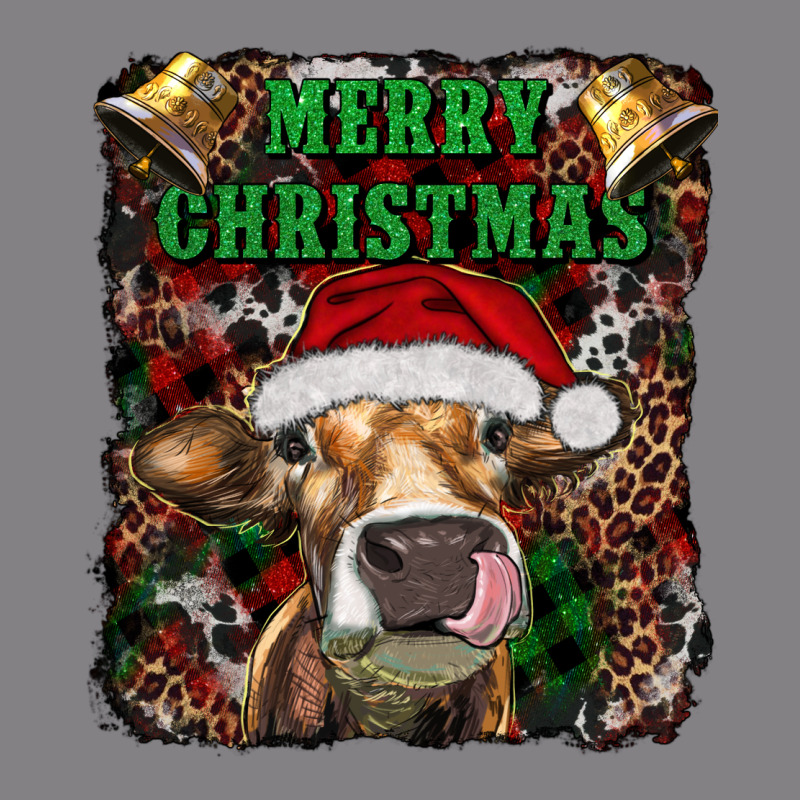 Merry Christmas Heifer With Cowbells Heavyweight Hoodie by RanaPortraitStore | Teevron