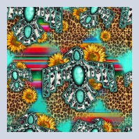 Western Turquoise Thunderbird Seamless Pattern Premium Sweatshirt | Teevron