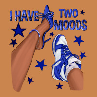 I Have Two Moods Royal Blue Sneakers Afro Girl Heavyweight Hoodie | Teevron