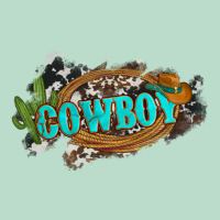 Western Cowboy And Hat With Cactus And Cowhide Premium Hoodie | Teevron