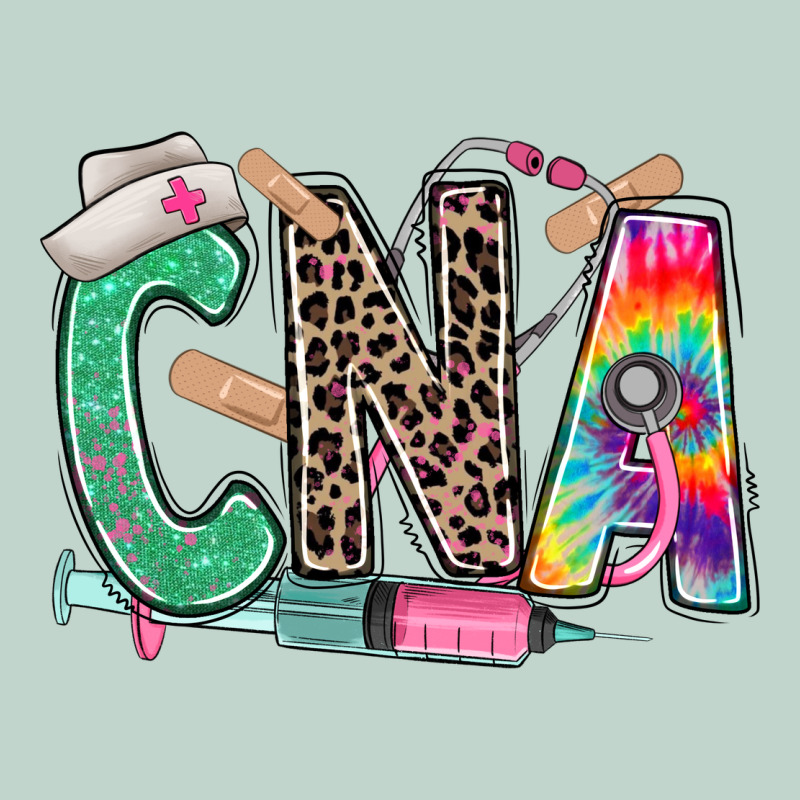 Cna Nurse Tie Dye Leopard Zipper Hoodie by RanaPortraitStore | Teevron