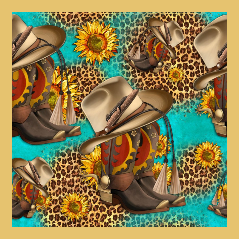 Western Boots And Hat Seamless Pattern Premium Sweatshirt by HRA Design Shop | Teevron