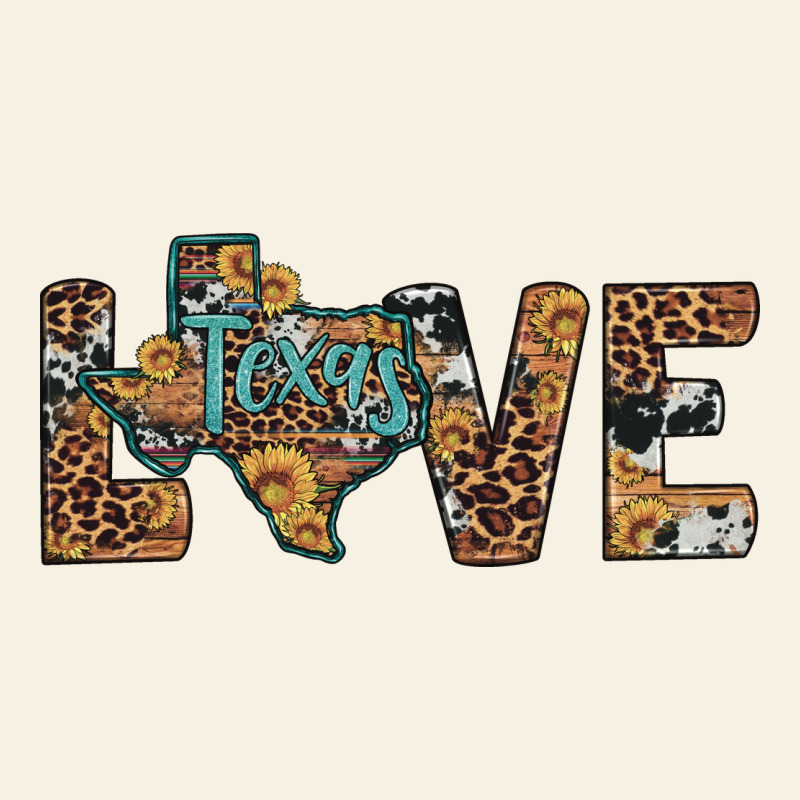 Love Texas Map Sunflower Leopard Cowhide Vintage Tee by Artiststas | Teevron