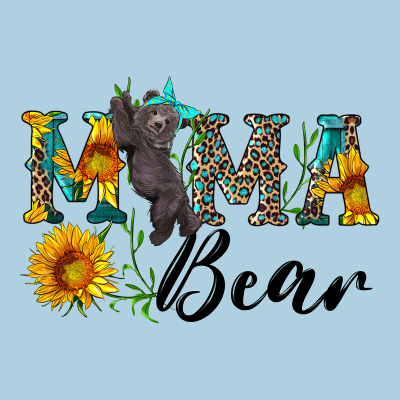 Blue Mama Bear With Cute Bear Premium Hoodie by Artiststas | Teevron