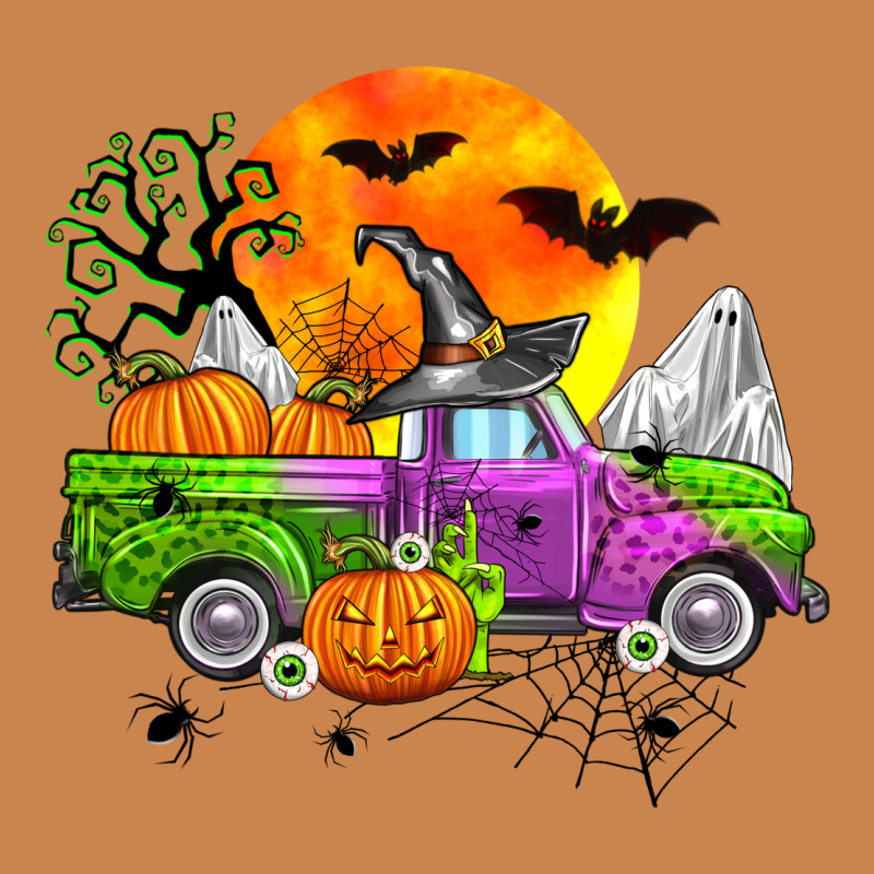 Halloween Farm Truck Heavyweight Hoodie by Zillion Design Studio | Teevron