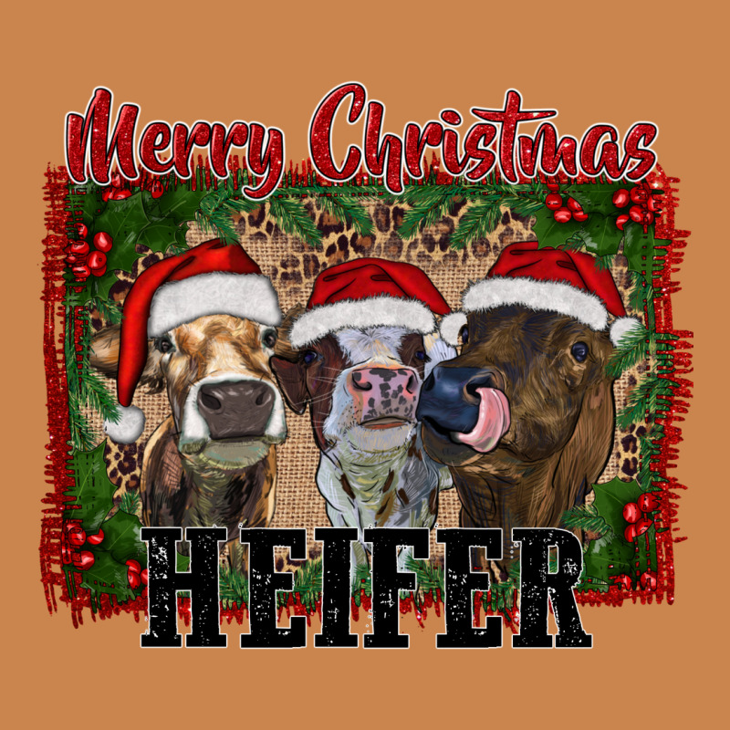 Merry Christmas Heifer Heavyweight Hoodie by RanaPortraitStore | Teevron