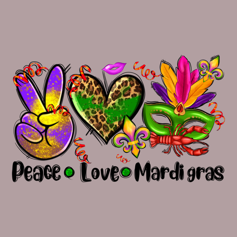 Peace Love  Mardi Gras Vintage Hoodie by AdoDesignShop | Teevron
